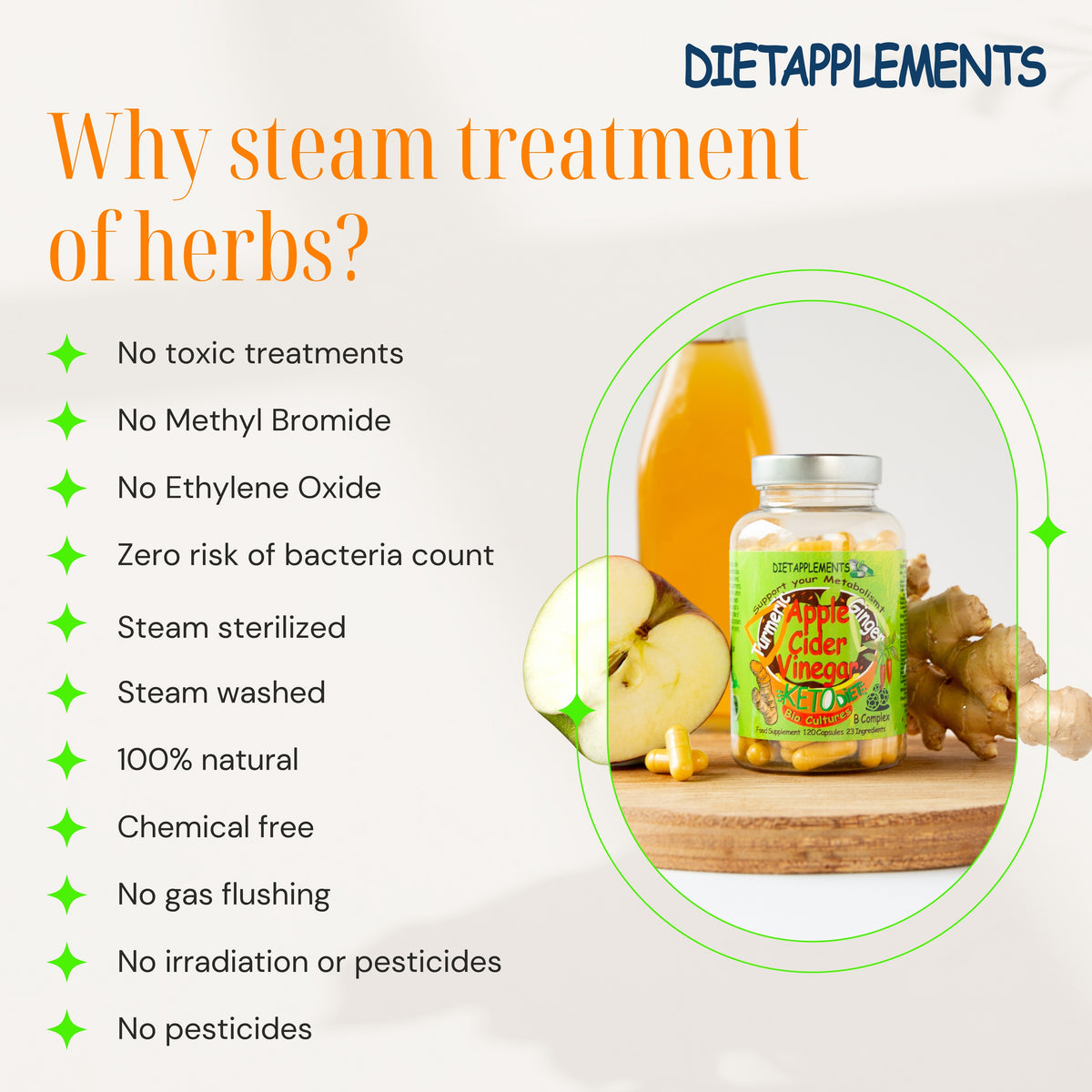 Raw Unfiltered Apple Cider Vinegar with the Mother, Vitamins & Minerals Complex