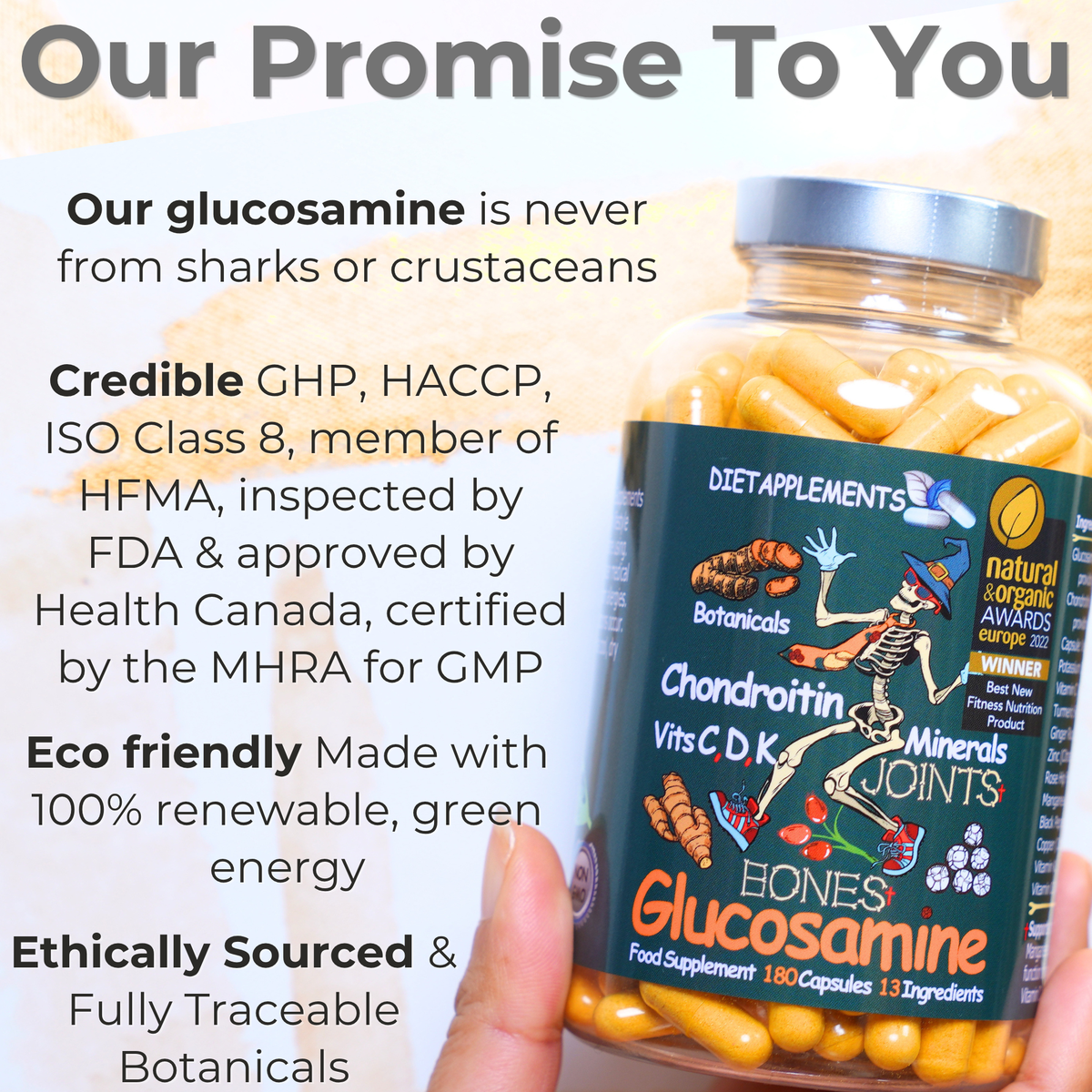 Glucosamine, Chondroitin, Turmeric, Vitamins & Minerals Complex