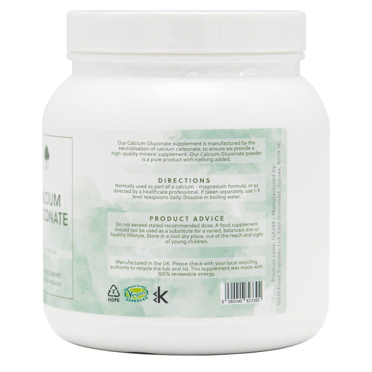 Calcium Gluconate - 350g Powder