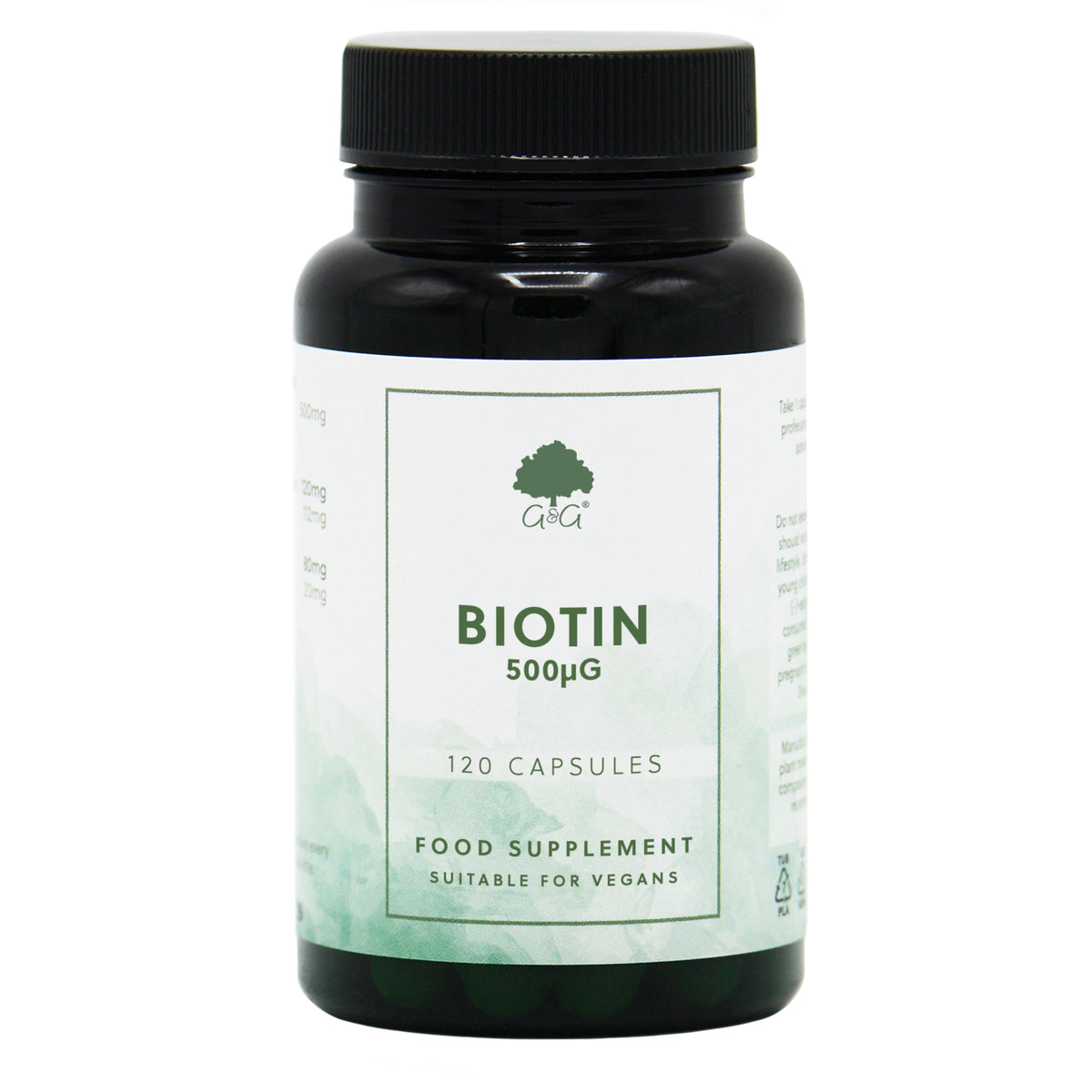 Biotin 500mcg - 120 Vegan Capsules