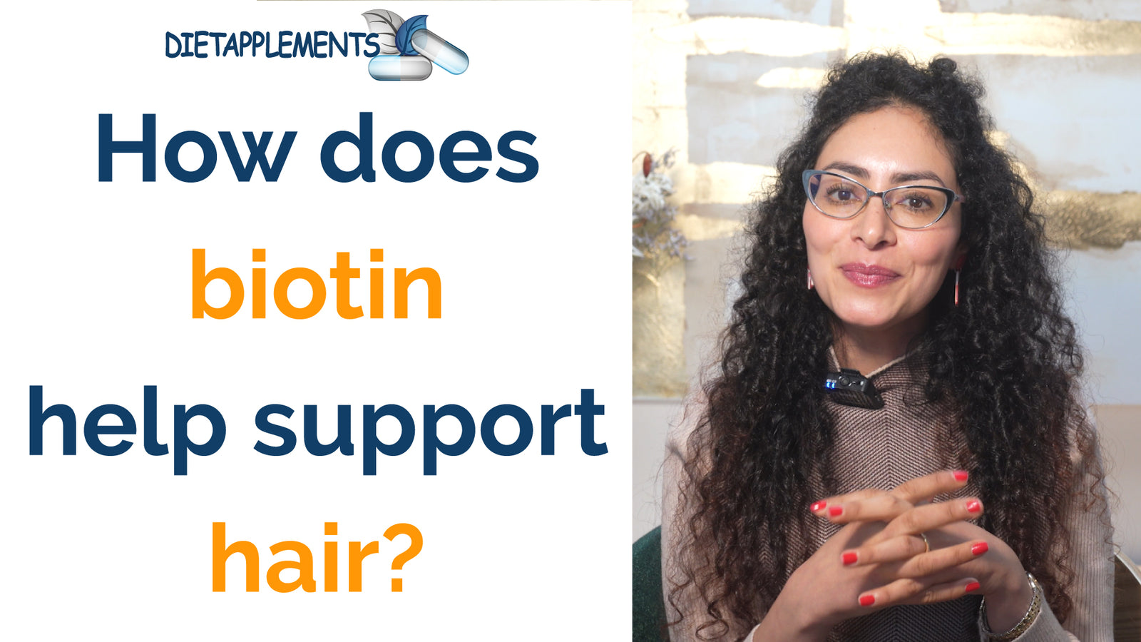 How does biotin help support hair?