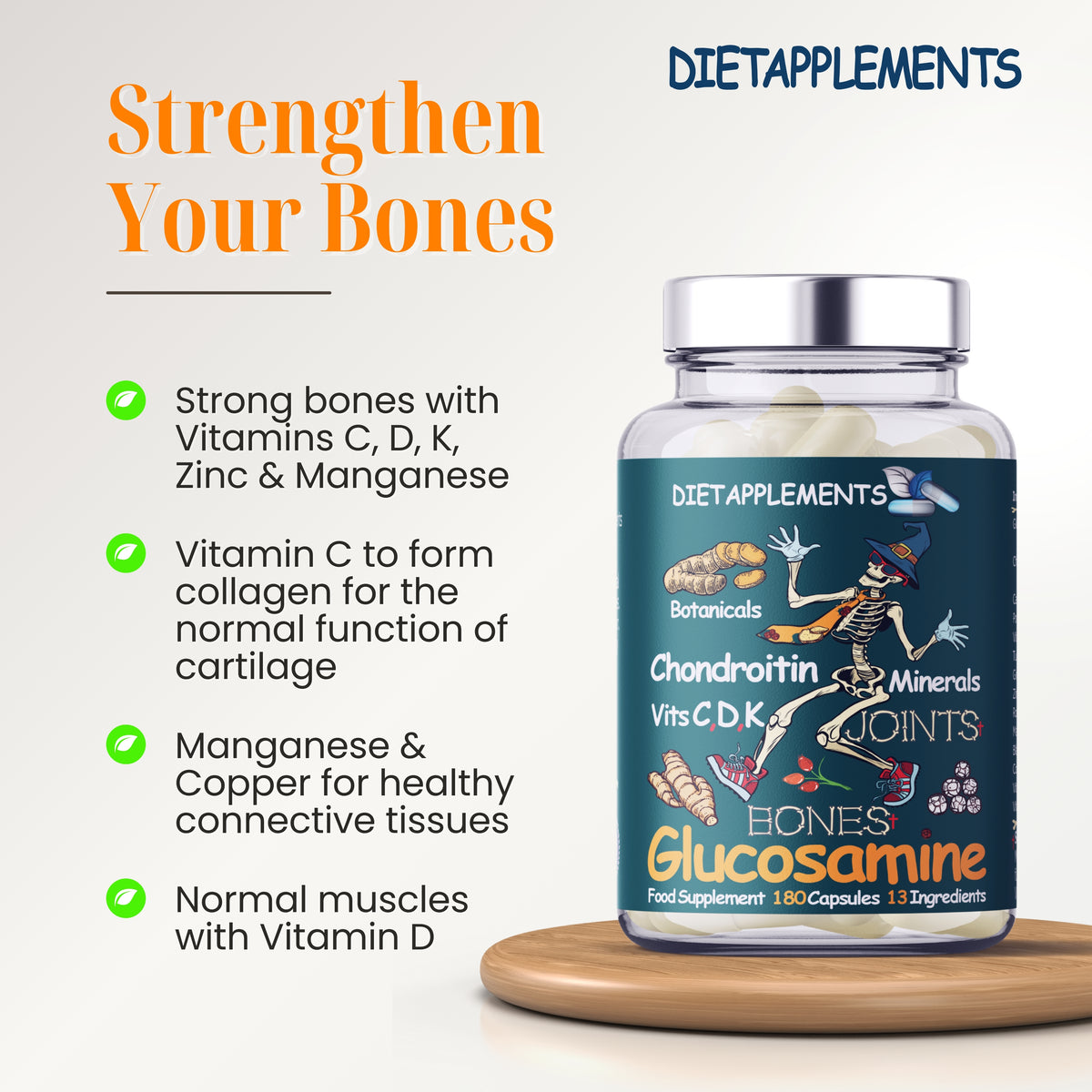 Glucosamine, Chondroitin, Turmeric, Vitamins & Minerals Complex