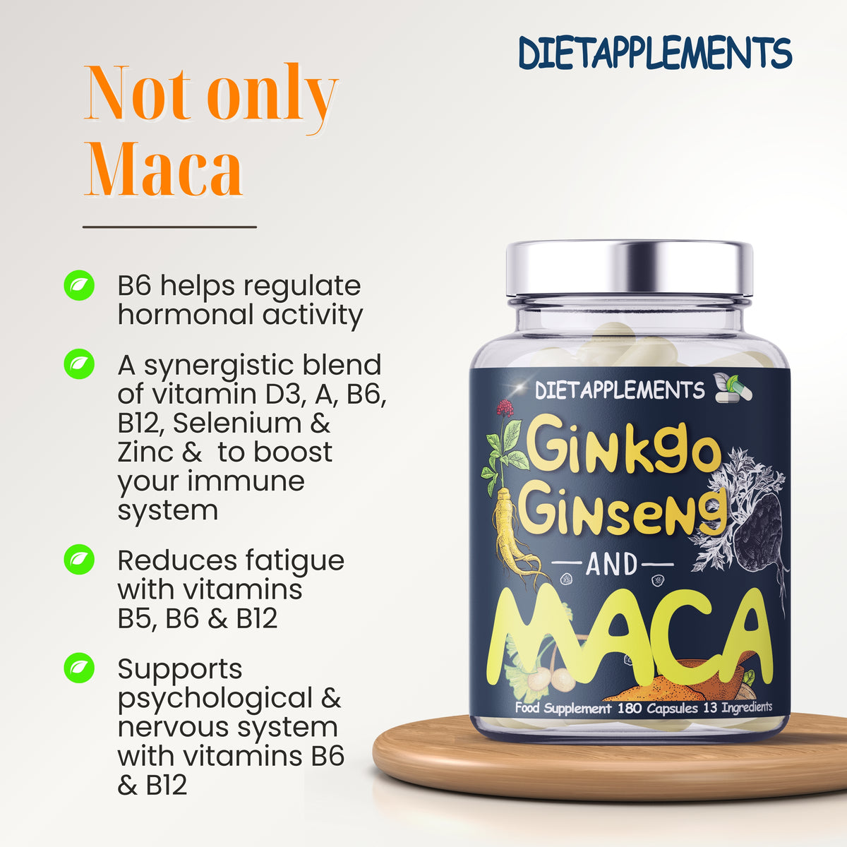Maca, Korean Red Ginseng & Ginkgo Biloba Complex