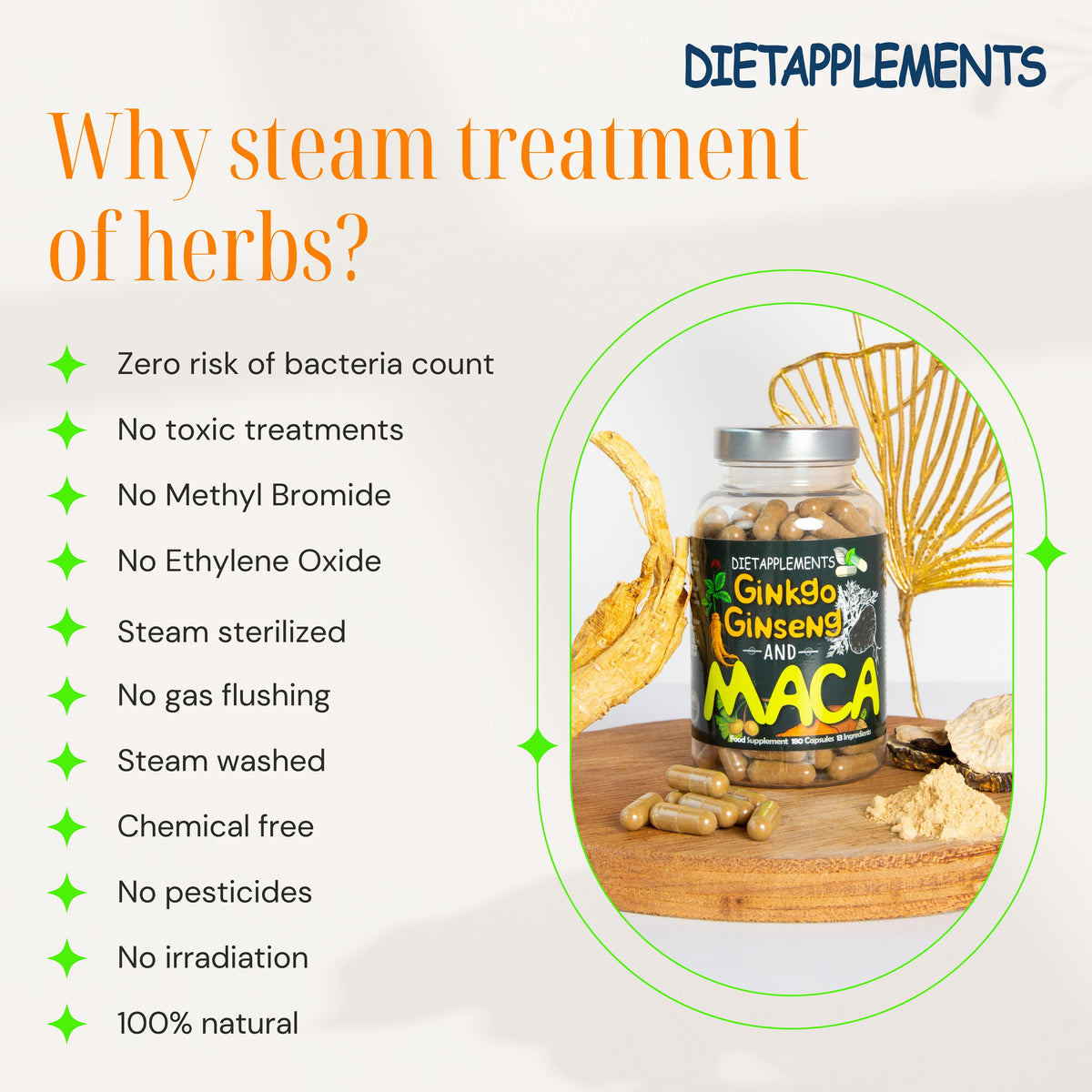 Maca, Korean Red Ginseng & Ginkgo Biloba Complex