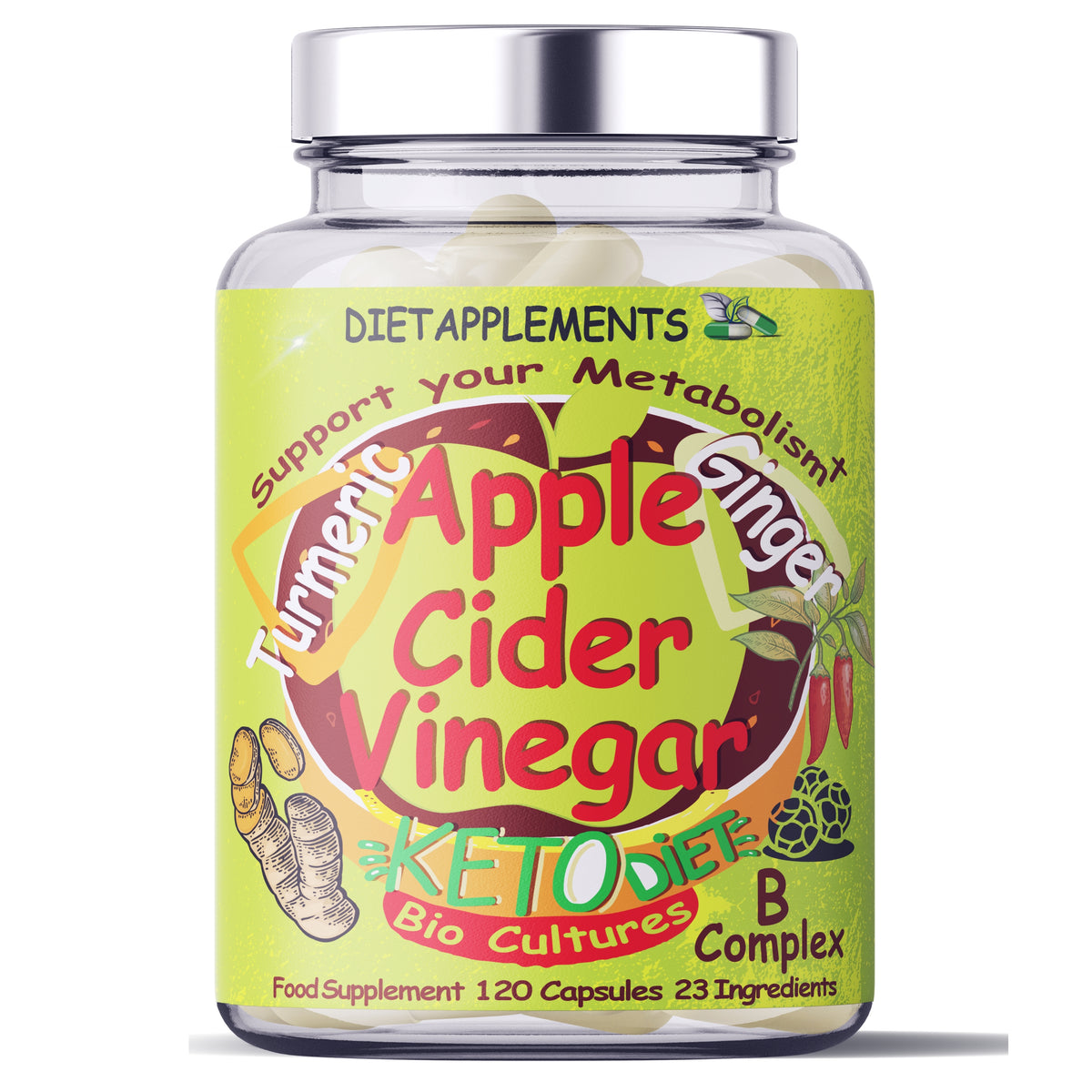 Raw Unfiltered Apple Cider Vinegar with the Mother, Vitamins & Minerals Complex