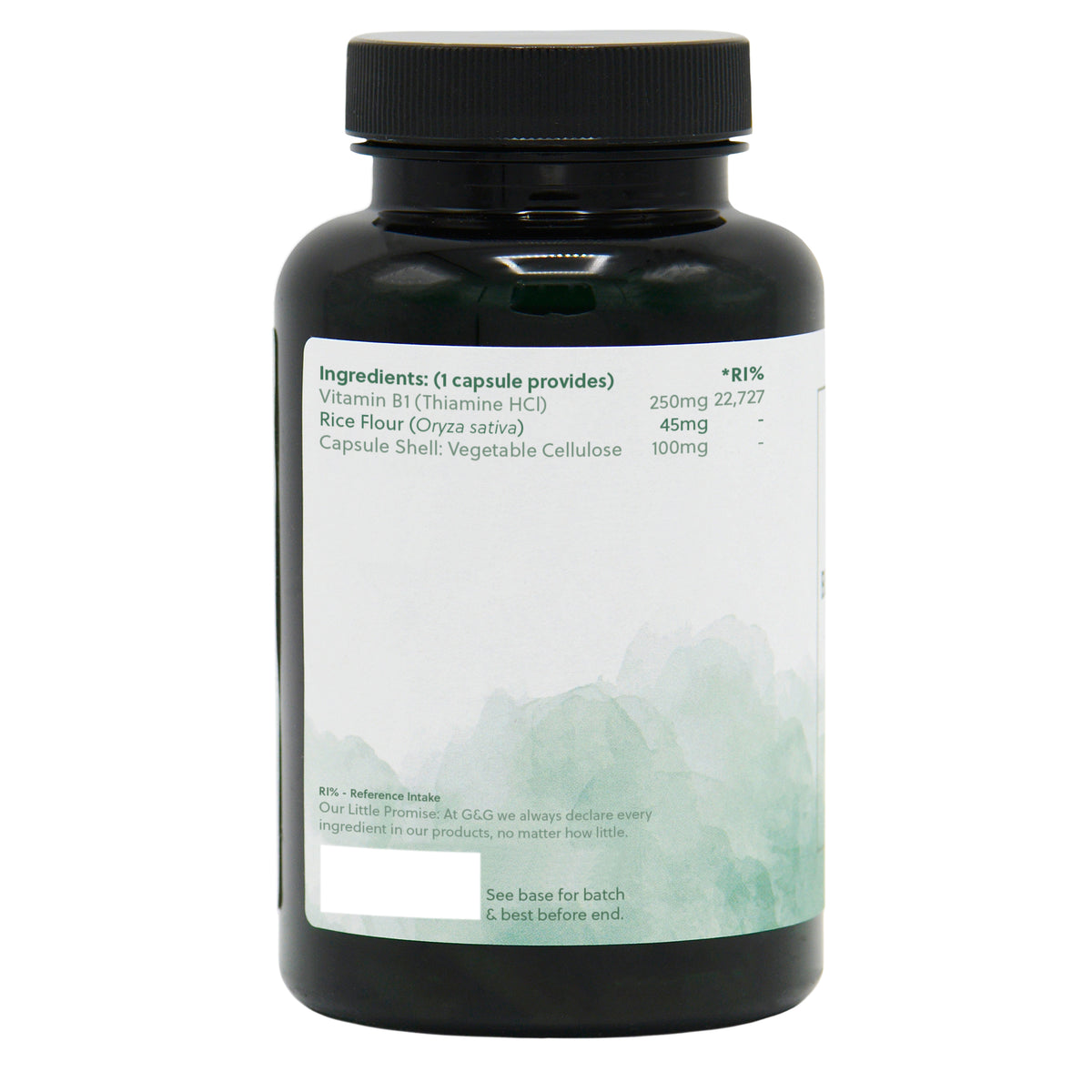 Vitamin B1 Thiamine HCl 250mg - 90 Vegan Capsules