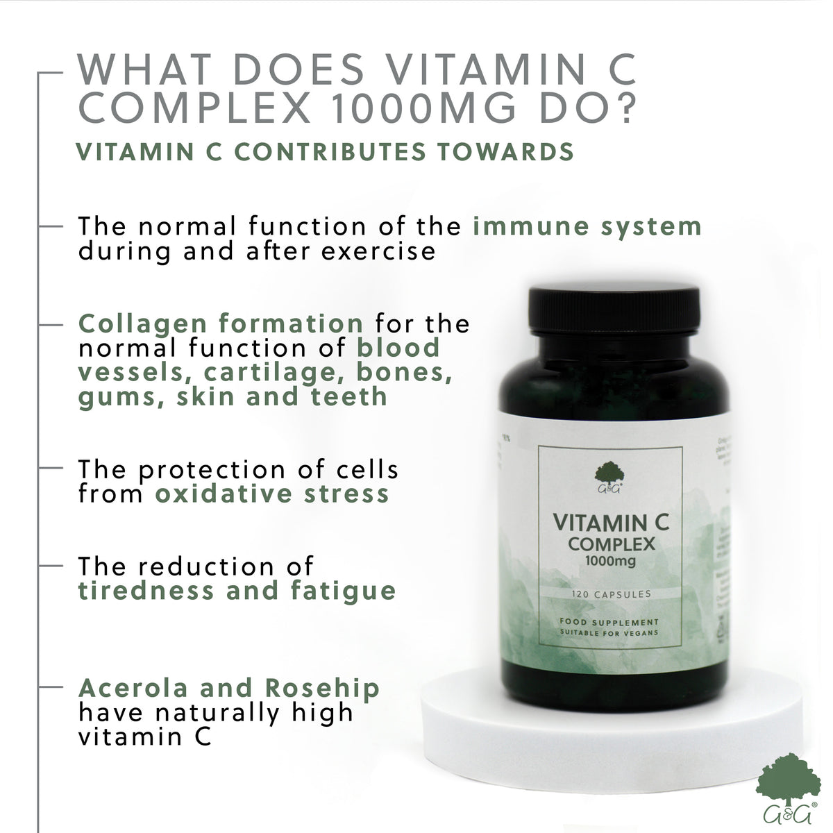 Vitamin C Complex 1000mg - 120 vegan capsules