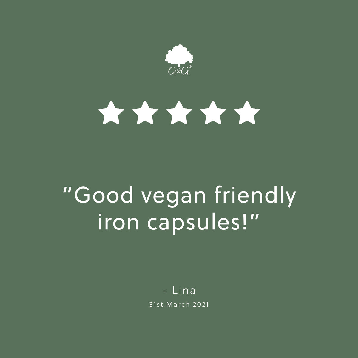 Iron Bisglycinate 20mg - 60 Vegan Capsules