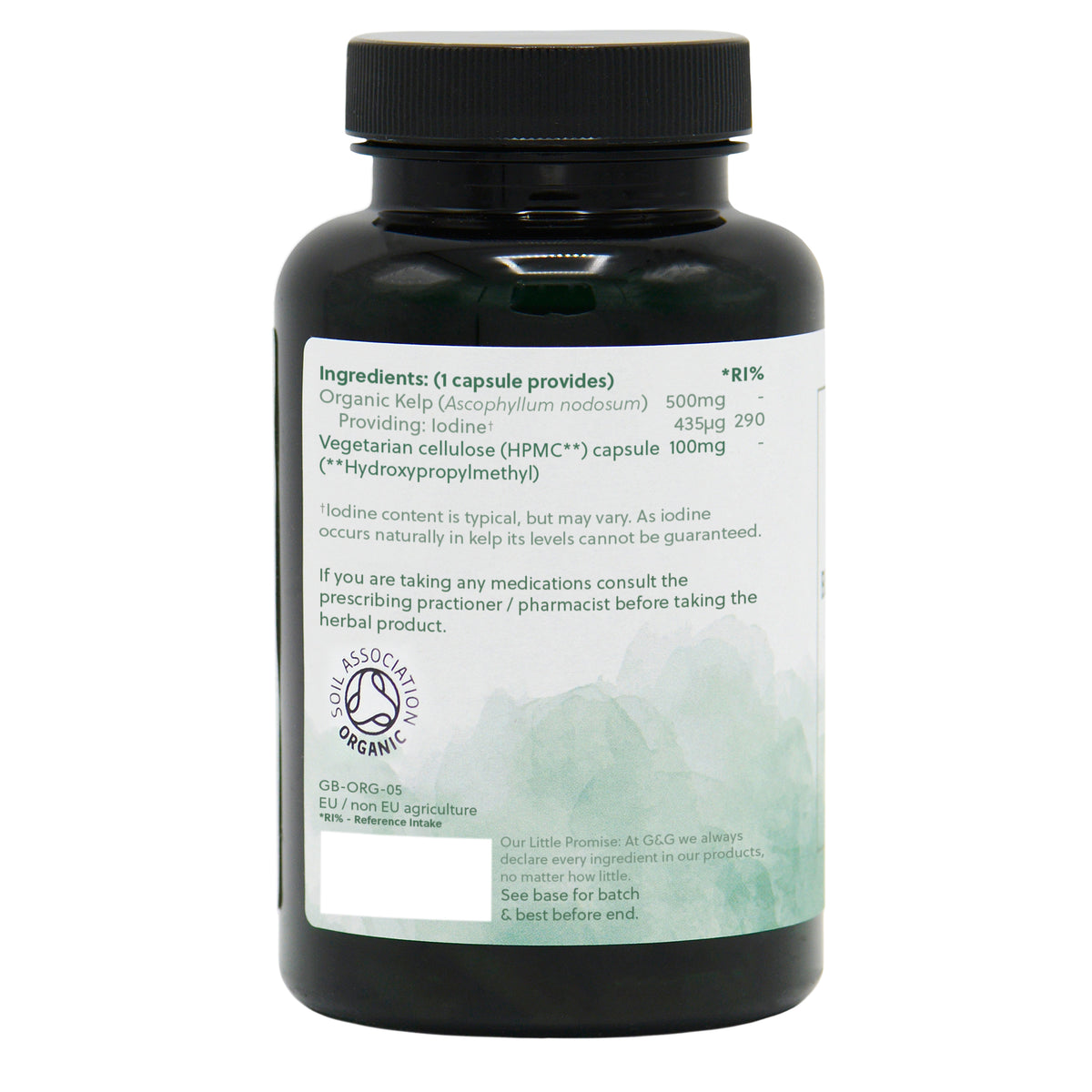 Organic Kelp 500mg - 120 vegan capsules