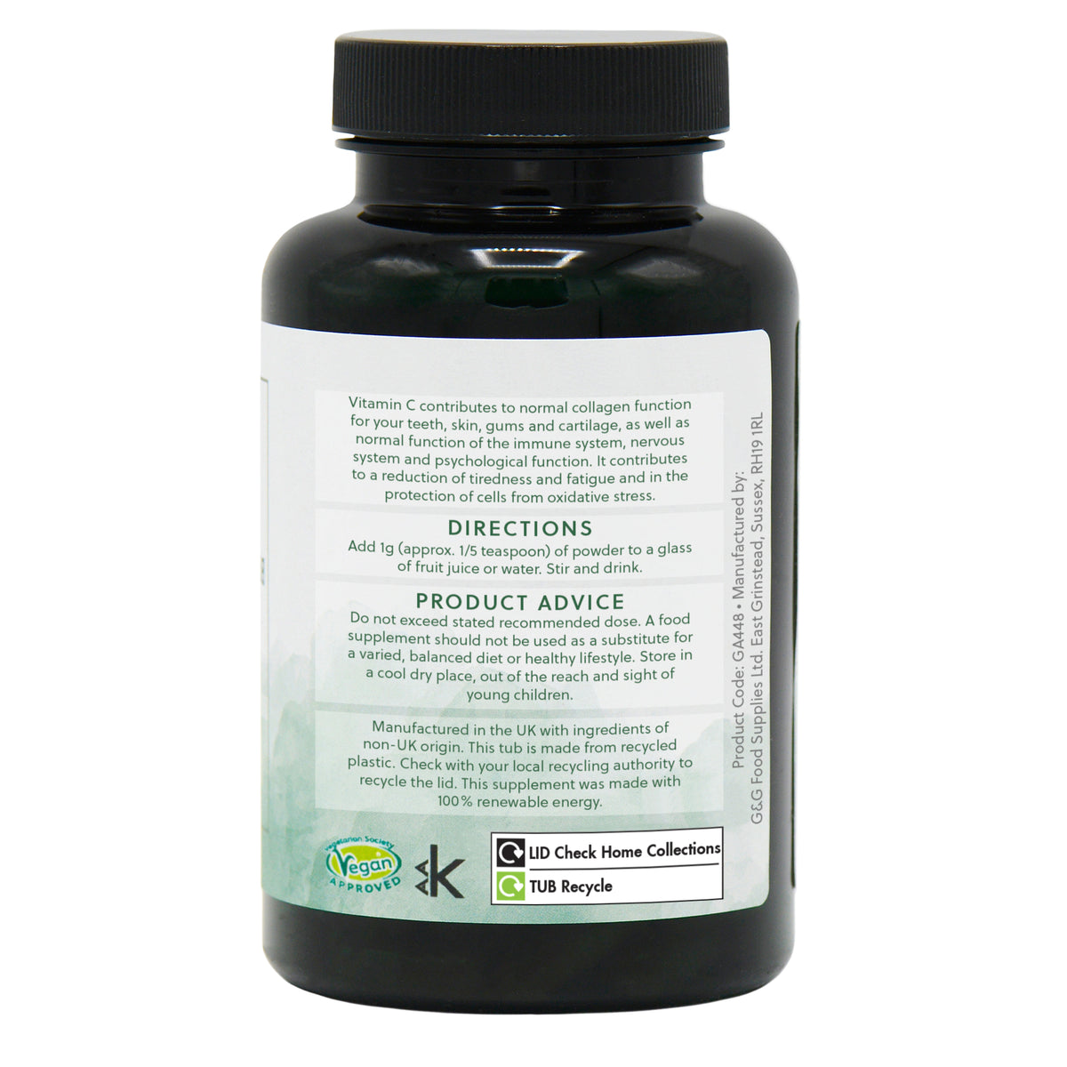 Vitamin C Pure Powder - 150g Vegan Powder