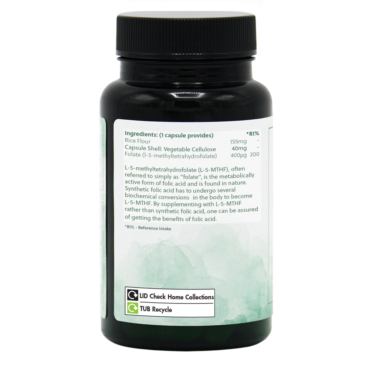 Folic Acid (Folate) - 120 Vegan Capsules