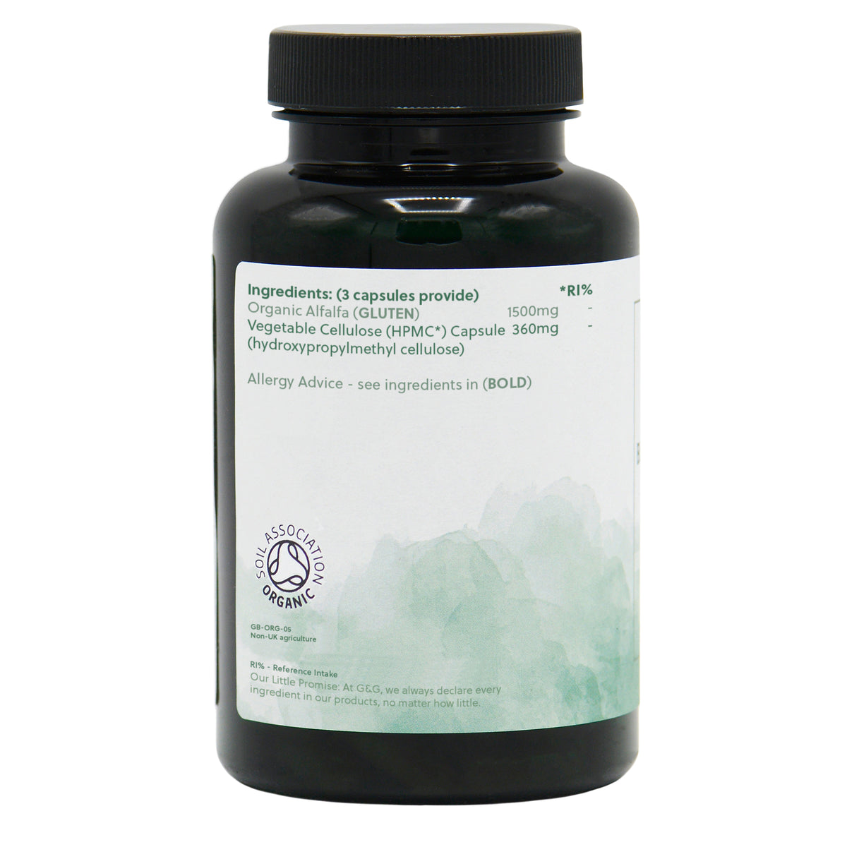 Organic Alfalfa - 120 Vegan Capsules