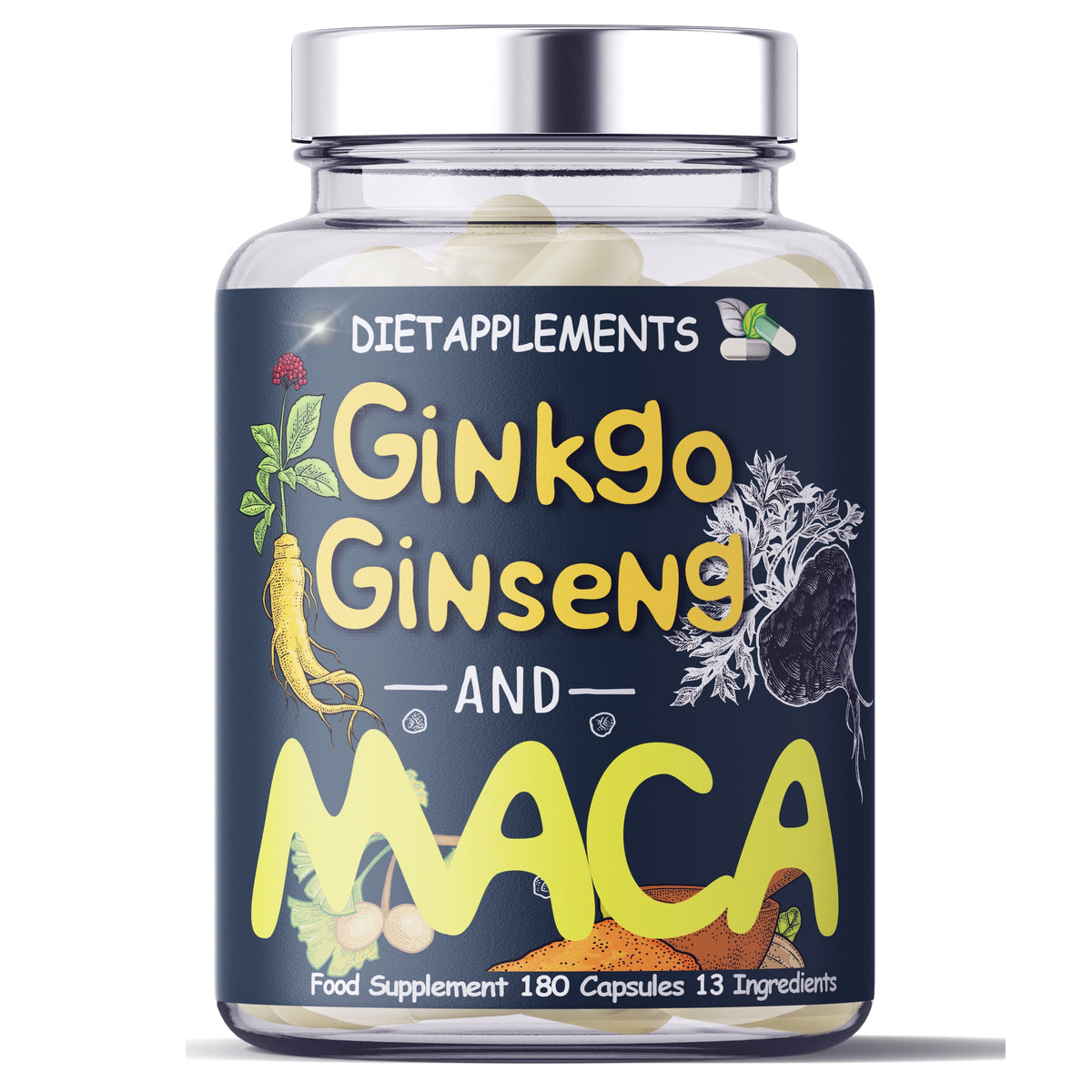 Maca, Korean Red Ginseng & Ginkgo Biloba Complex