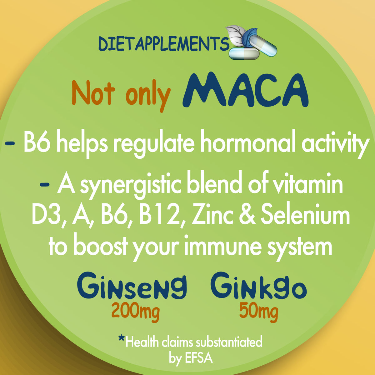 Maca, Korean Red Ginseng & Ginkgo Biloba Complex