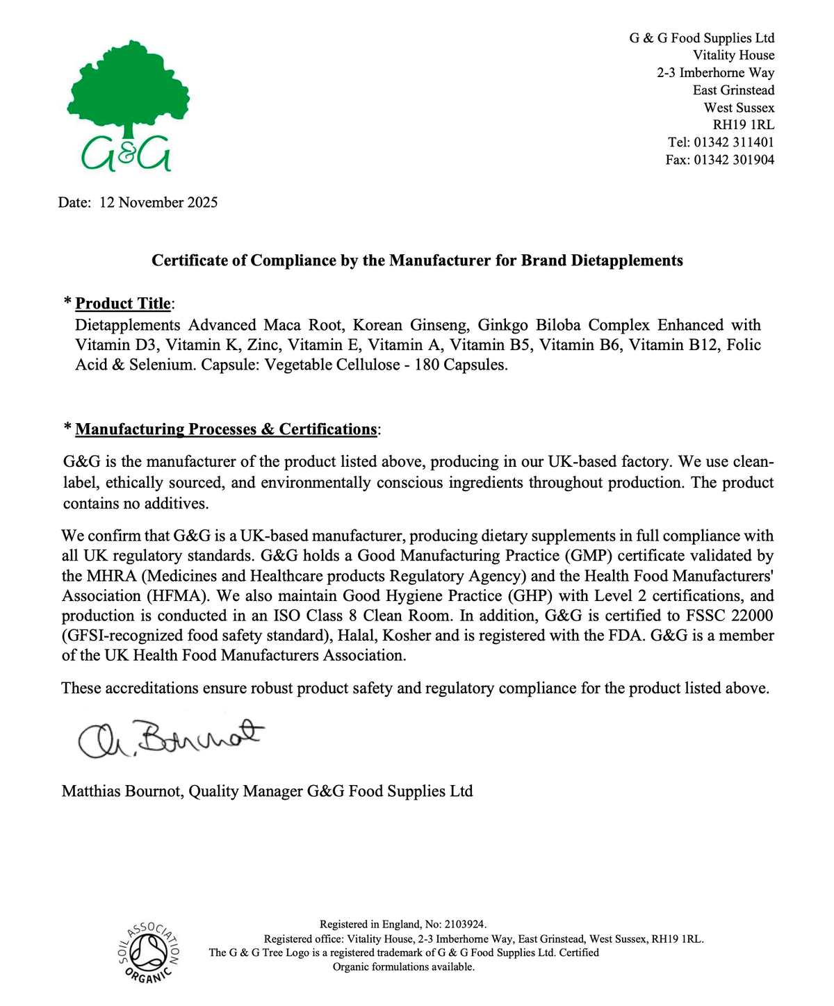 Maca, Korean Red Ginseng & Ginkgo Biloba Complex