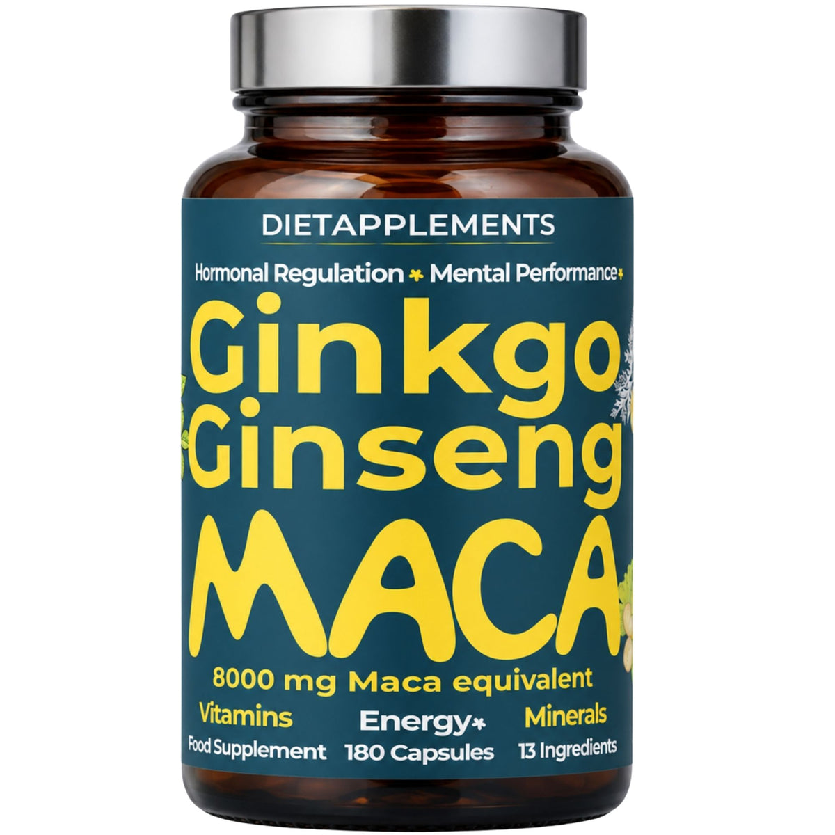 Maca, Korean Red Ginseng & Ginkgo Biloba Complex