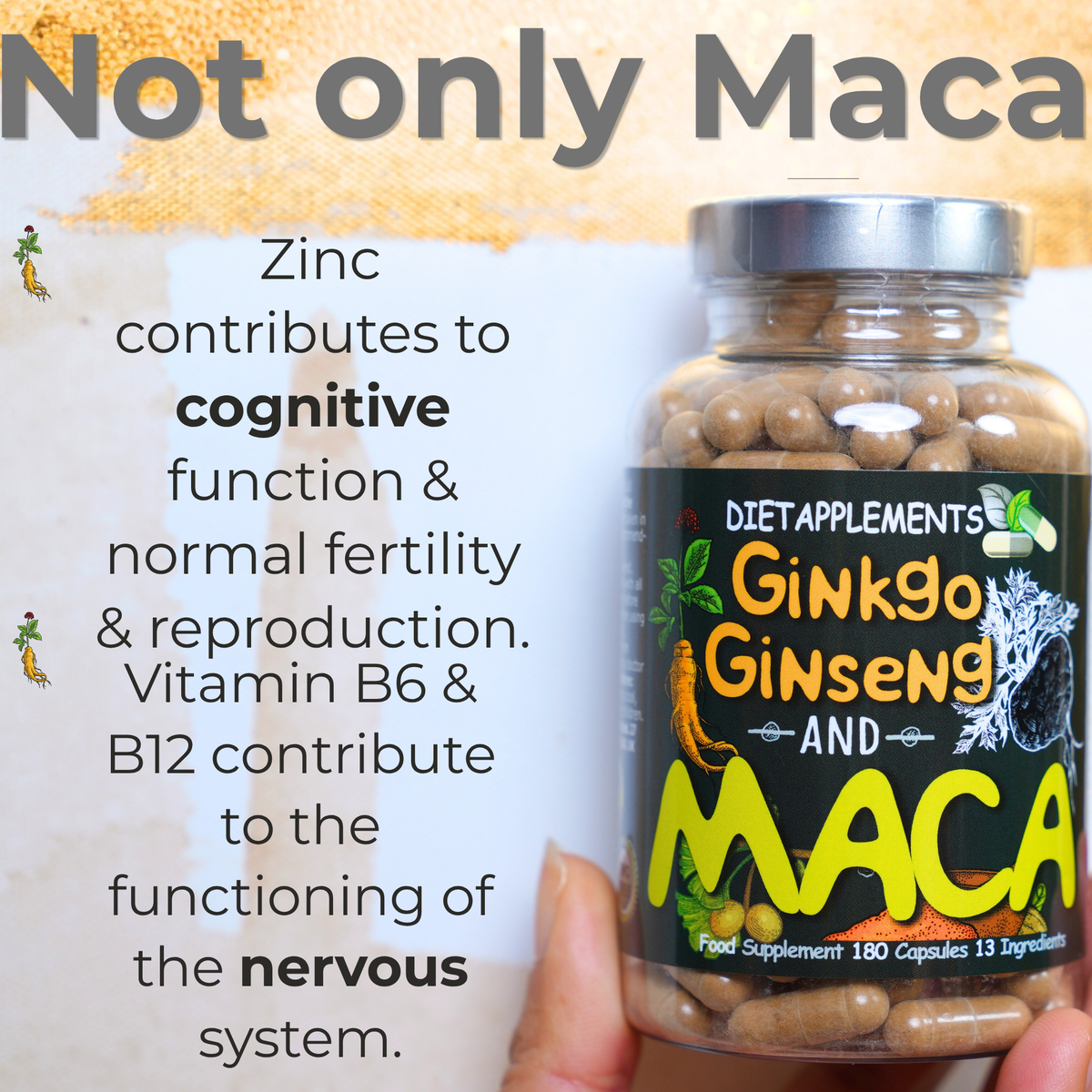 Maca, Korean Red Ginseng & Ginkgo Biloba Complex
