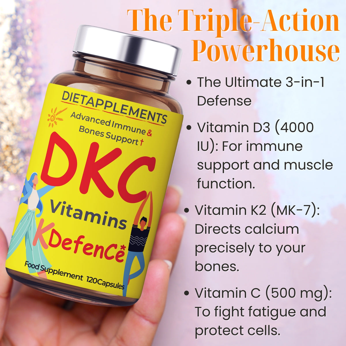 Vitamin D3, Vitamin K2 & Vitamin C
