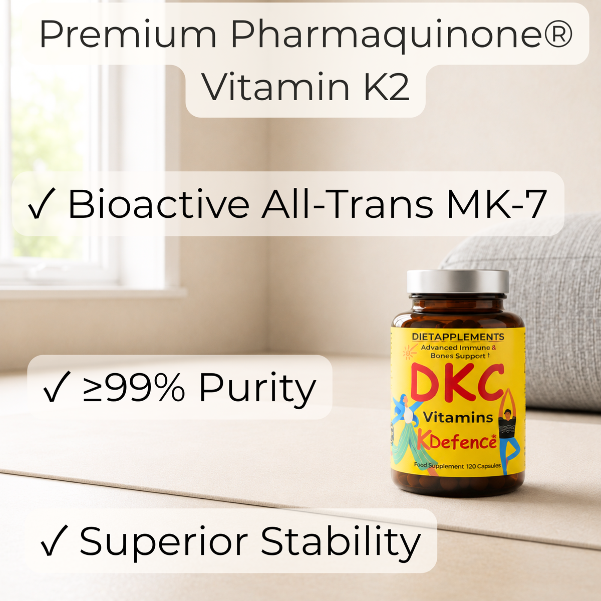 Vitamin D3, Vitamin K2 & Vitamin C