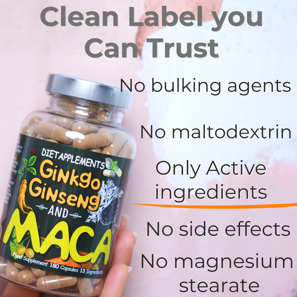 Maca, Korean Red Ginseng & Ginkgo Biloba Complex